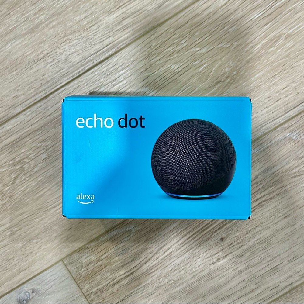 Amazon Echo Dot Smart Speaker - Black Fabric